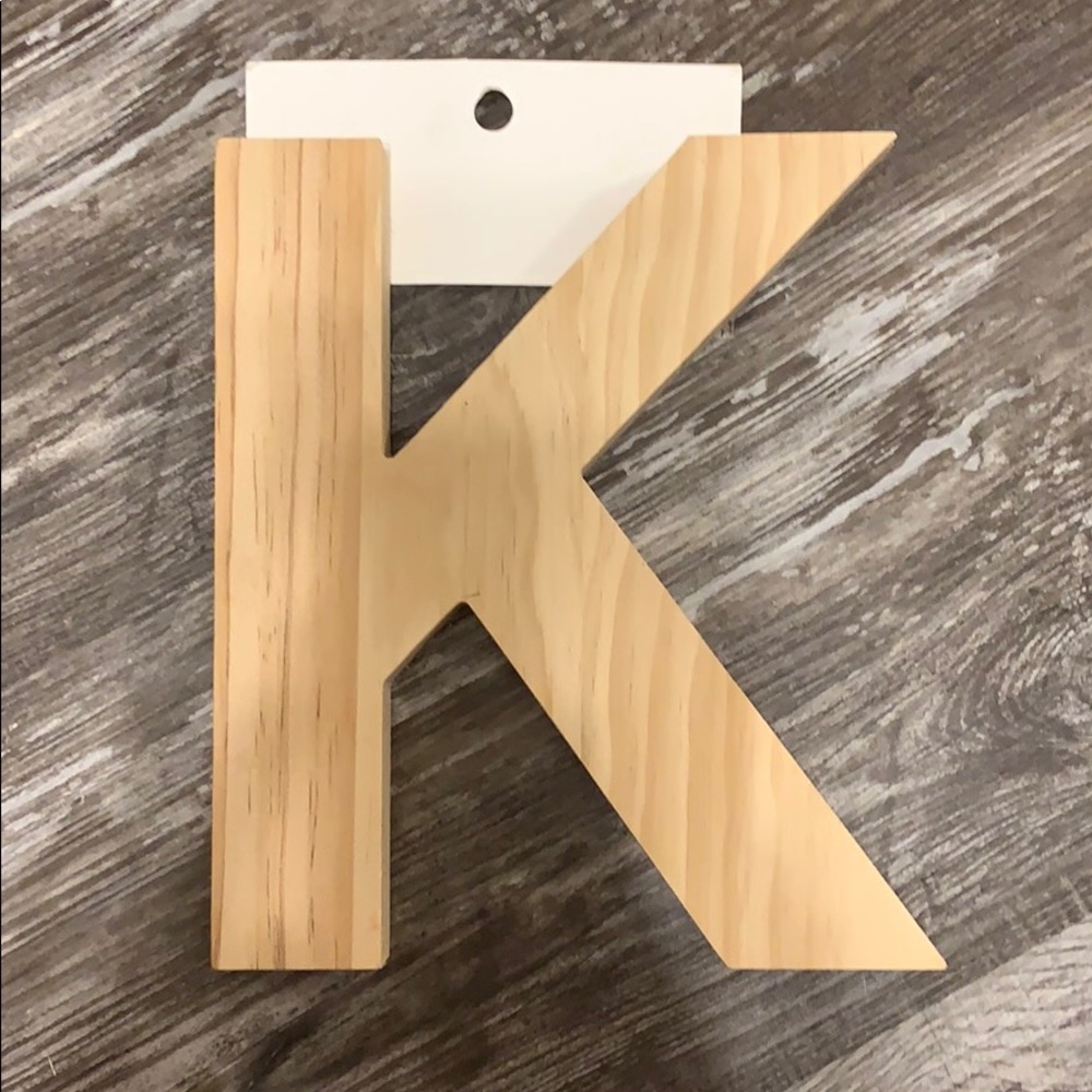 Wooden Letter K